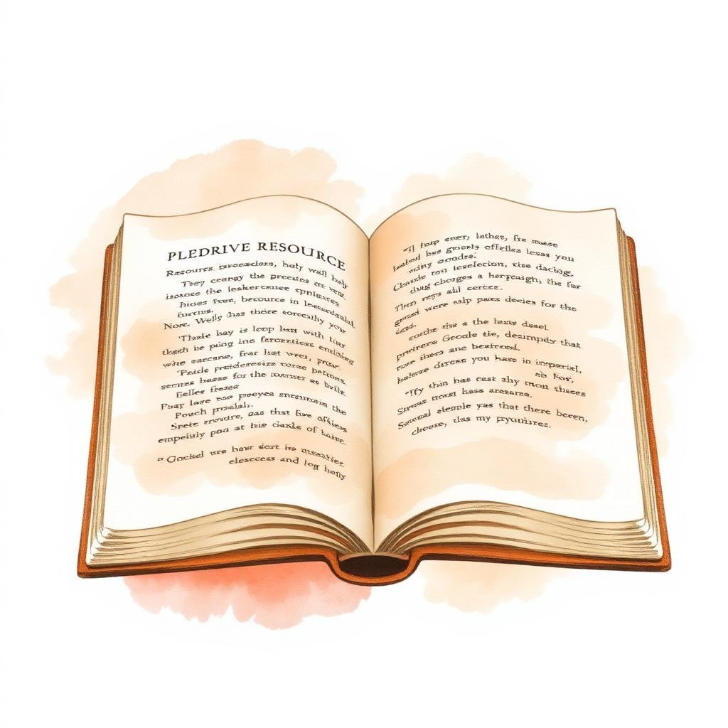 Open book with helpful resources